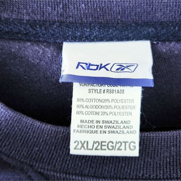 Reebok Denver Broncos 50 Years Crewneck Pullover Sweatshirt Navy Blue Size XXL - Picture 3 of 4